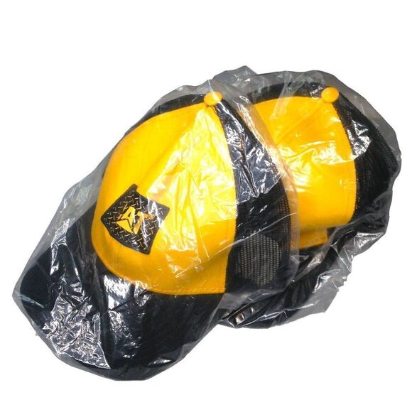 CAT Mesh Ball Cap Yellow and  Black NWT - Picture 1 of 2